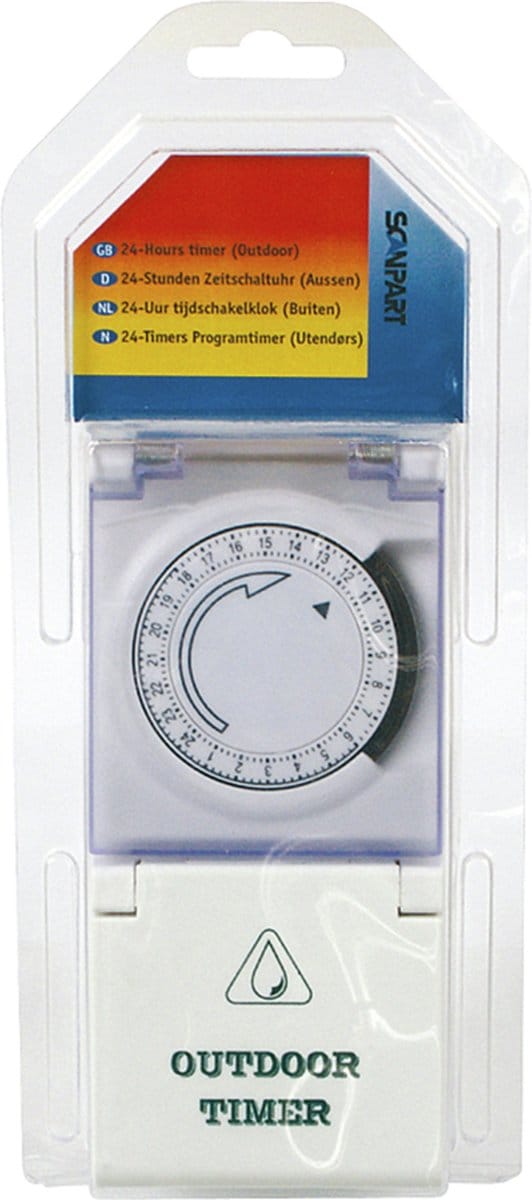 Q-link tijdschakelklok analoog, max 16a (3680w) - Blauw