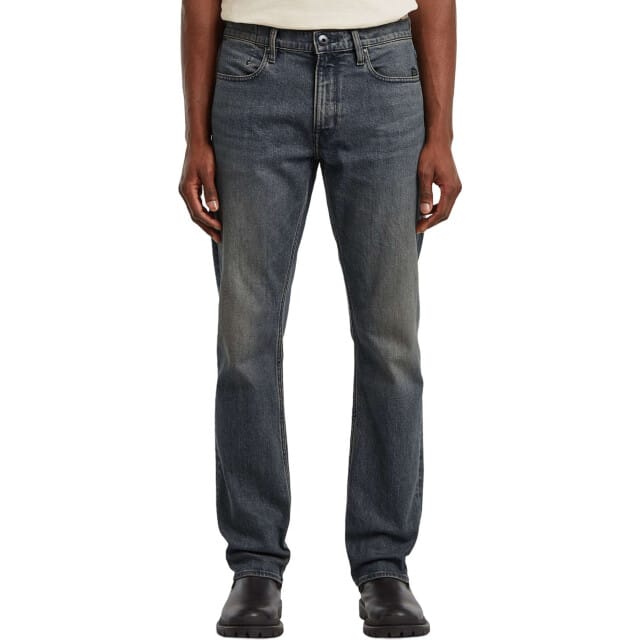 Straight fit jeans met logopatch, model 'Mosa'