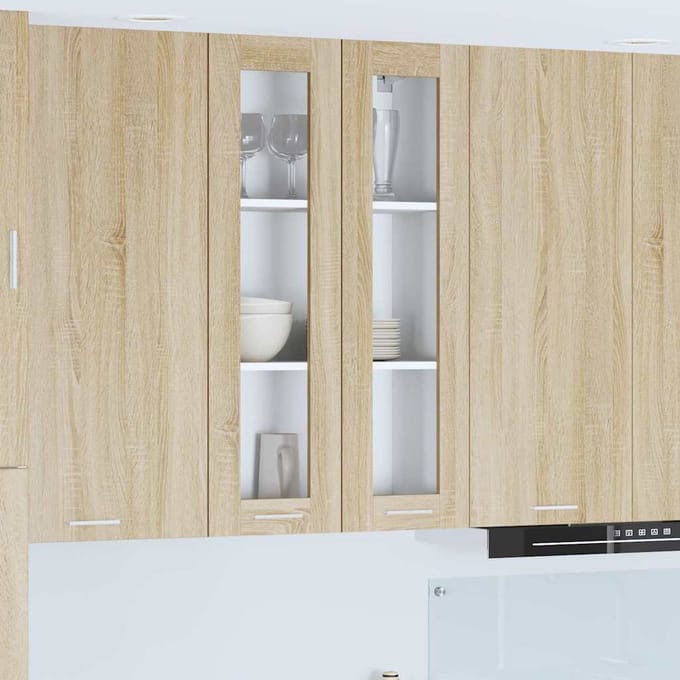 vidaXL - Hangkast - Sonoma - Eik - 60 - x - 31 - x - 100 - cm - Bewerkt - hout