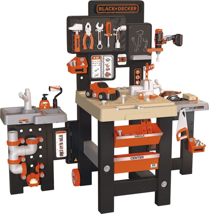 Smoby Black & Decker Mega Center - Speelgoedwerkbank