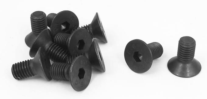 Metrische M10x20mm Zeskant Socket BinnenInbusschroeven Zwart