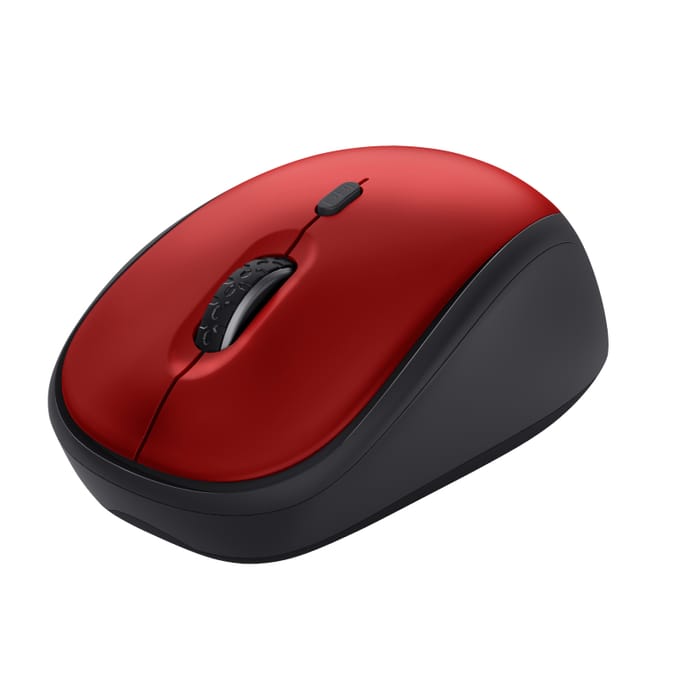 Trust Yvi+ - Draadloze Muis - Compact - Stil - Links- en Rechtshandig - Rood