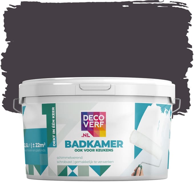 Decoverf badkamerverf 2.5L nachtpaars
