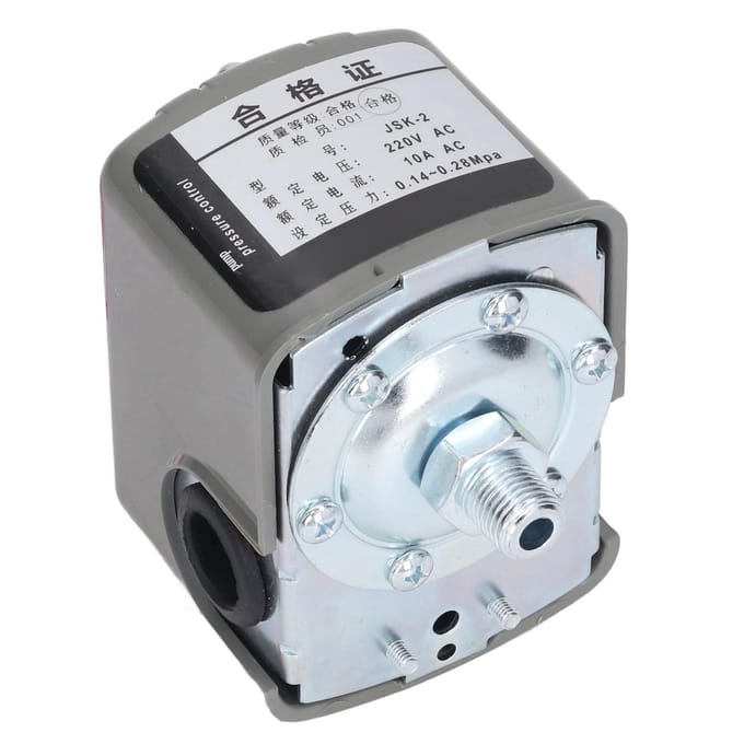 Waterpomp Drukschakelaar Instelbare Drukregelschakelaar 1 4in NPT Mannelijke Draad AC220V 10A