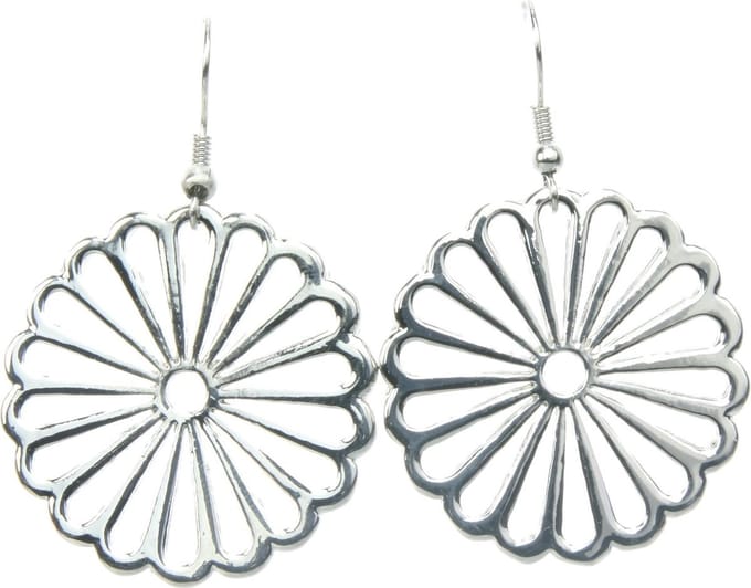 Behave - Oorhangers dames bloemvormig - Zomertrend - Zilverkleur