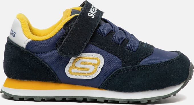 Skechers Retro Sneaks - Gorvox Jongens Sneakers - Navy/Gold - Maat 22