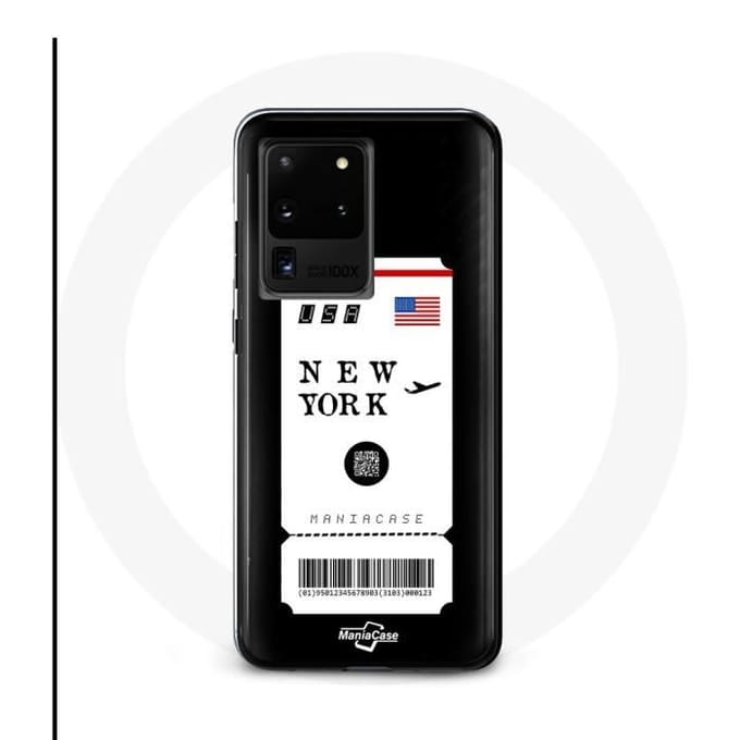 Hoesje voor Samsung Galaxy S20 Ultra New York vliegticket
