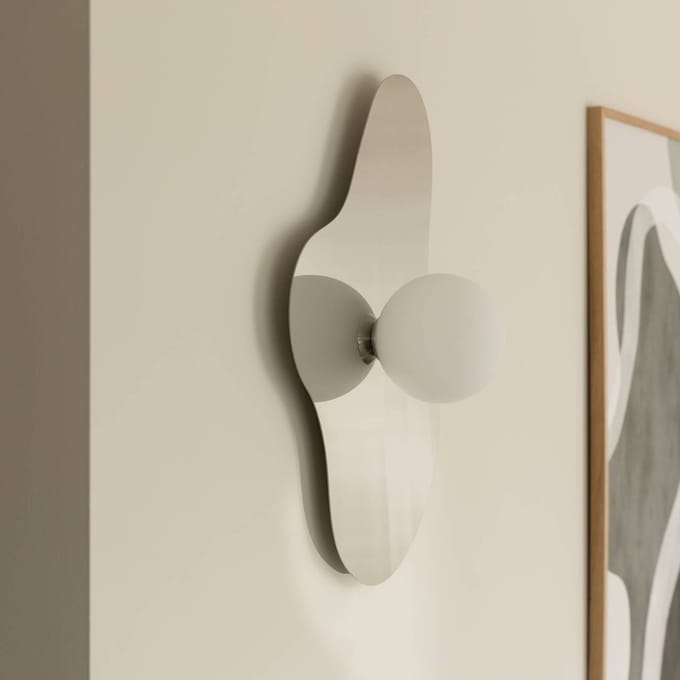 Globen Lighting wandlamp ILLUSION, chroom, glas, 60 cm