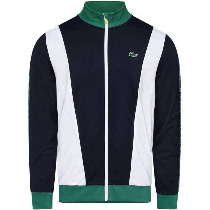 Lacoste Heren Track Jacket met logo (Marine, Wit, Groen)
