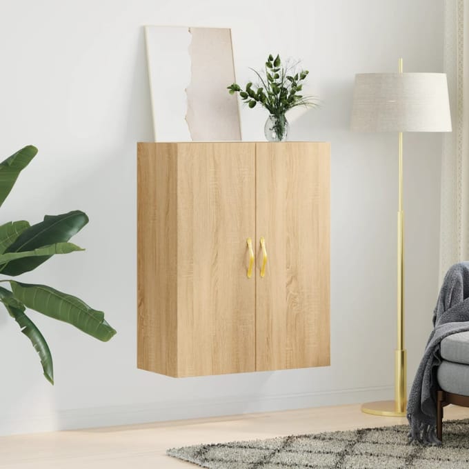 vidaXL - Wandkast - 69,5x34x90 - cm - sonoma - eikenkleurig