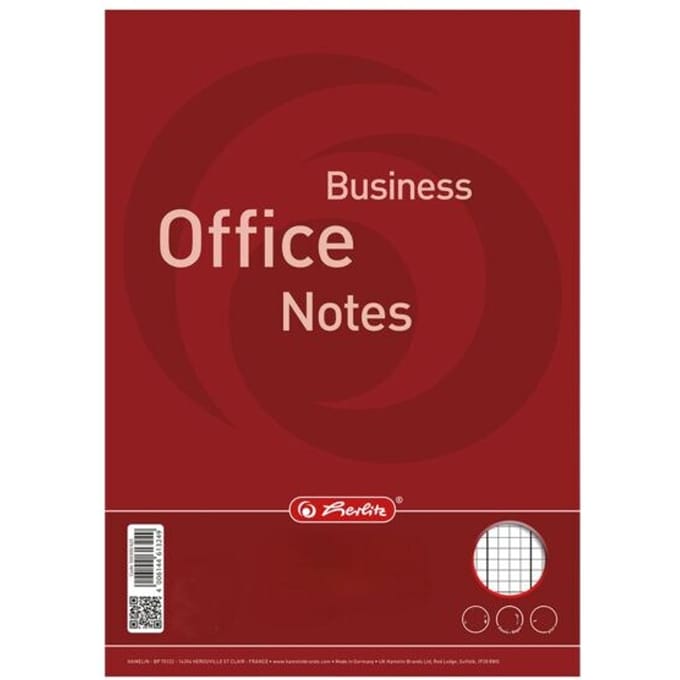 LANDRÉ briefblok Business Office Notes, A4, geruit, 50 vel