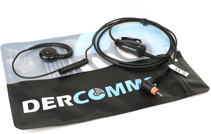 DerComms® Headset voor Motorola portofoon | SL1600 SL2600 SL4000 SL4010 TLK100 TLK110 Evolve