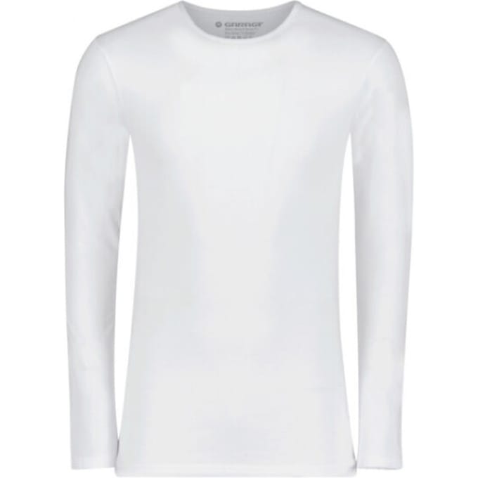 Garage Basic Longsleeve T-Shirt Stretch Wit - Maat 3XL - Heren - Basic T-shirt