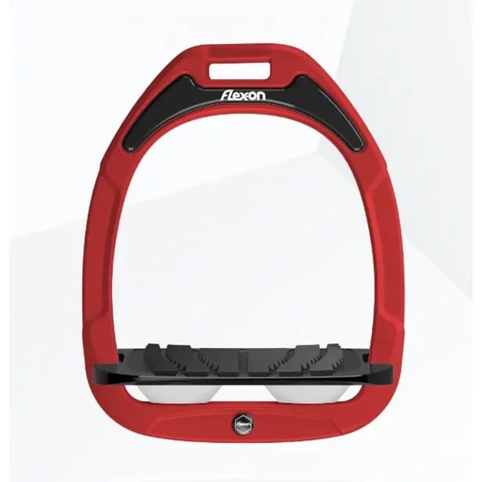 Verstelbare stijgbeugels Grip Rood/Zwart/Wit Flex-On Green Composite
