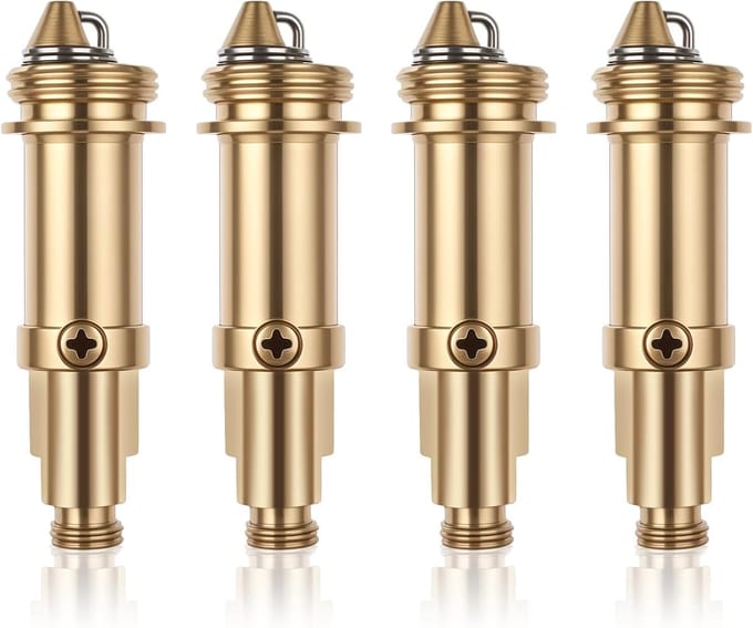4 Stuks Pop-Up Klikplug Schroeven voor Badkamer Wastafel & Bad - Universele Afvoerstop Vervanging