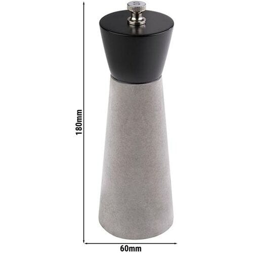 GGM Gastro (6 Stück) Salzmühle - ELEMENT - Beton - Höhe: 180mm - Grau