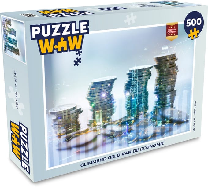 Puzzel Glimmend geld van de economie - Legpuzzel - Puzzel 500 stukjes
