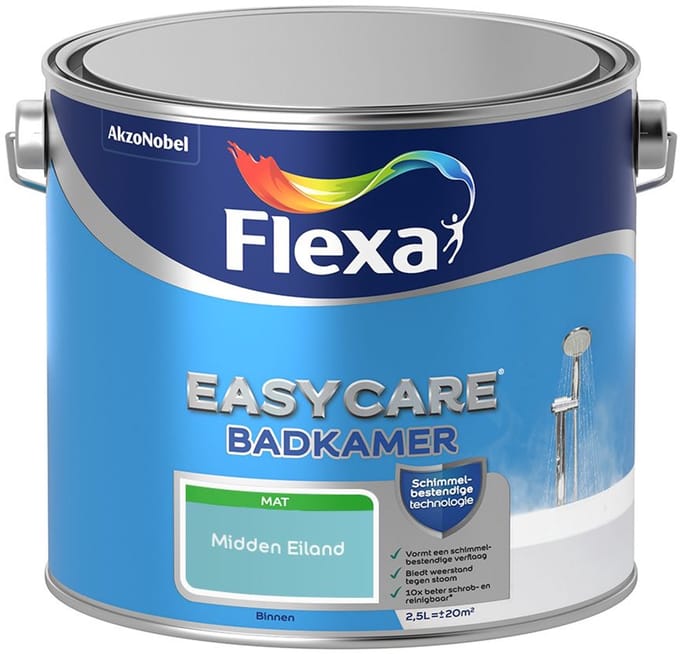 Flexa - Easycare Badkamer - Midden Eiland - Mengverf - 2,5 L