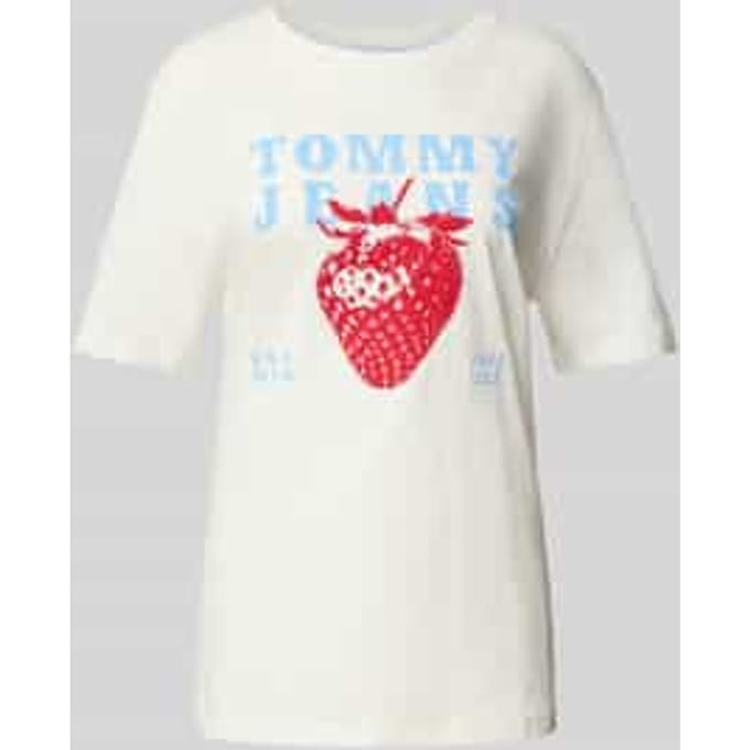 Regular fit T-shirt van puur katoen