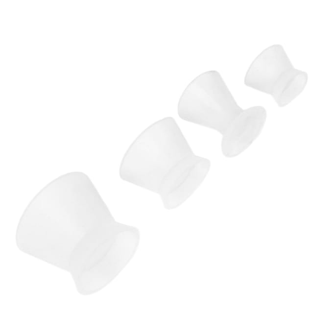 4 stuks Professionele Tandtechnisch Laboratorium Mengbeker Silicone Tandheelkundige Materialen Mengkom Set white
