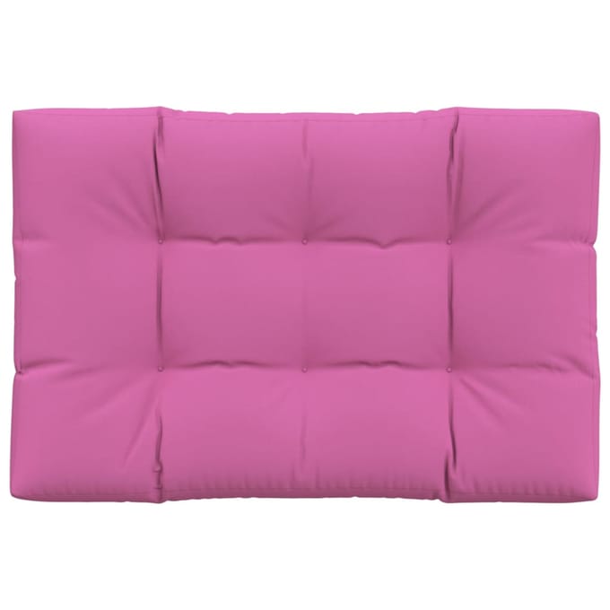 vidaXL - Palletkussen - 120x80x12 - cm - stof - roze