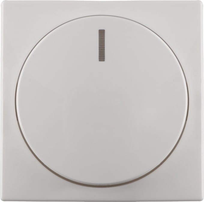 Busch-Jaeger Bal centraalplaat polar wit knop dimmer