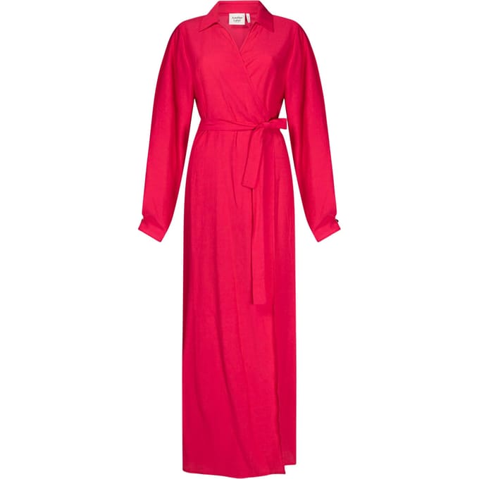 Another Label Georgia Dress Long Sleeve Raspberry Taglia: S | Maxi abiti Outlet | Donna | Rosa