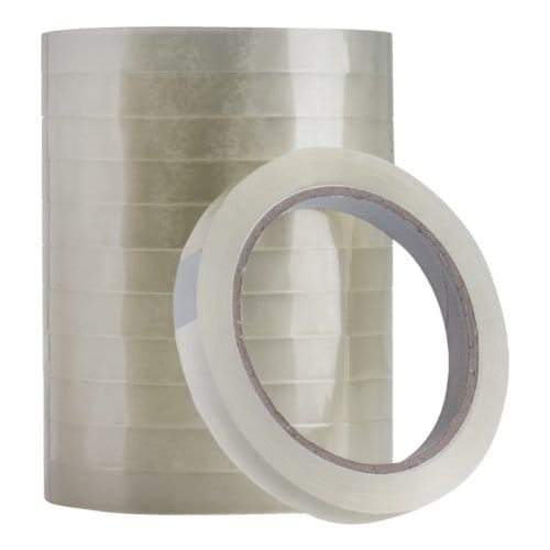 Plakband Quantore 12mmx66m transparant | 12 stuks