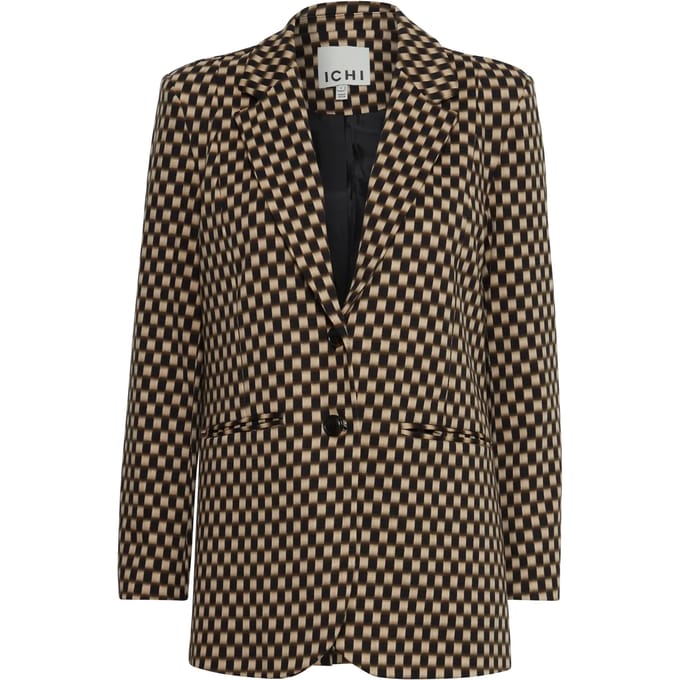 Oversized blazer met print voor dames Ichi Ihkate