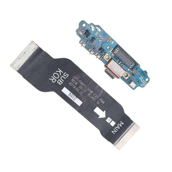 Oplaadpoort Dock Connector USB Telefoon Oplaadsocket Board met Moederbord Flexkabel voor Galaxy gray