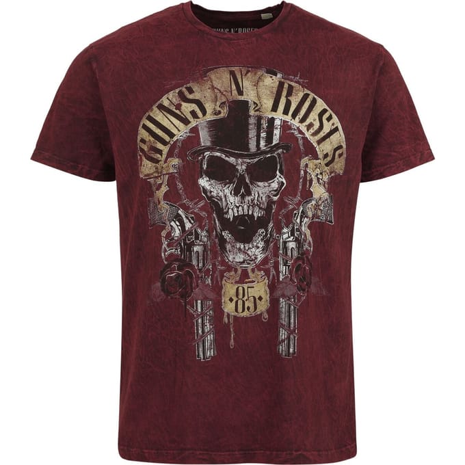 Guns N' Roses Top Hat Unisex T-shirt - rood - M