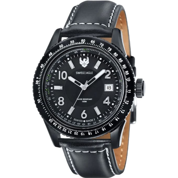 Swiss Eagle Flight Deck 3 Hand Date SE-9024-01 44mm