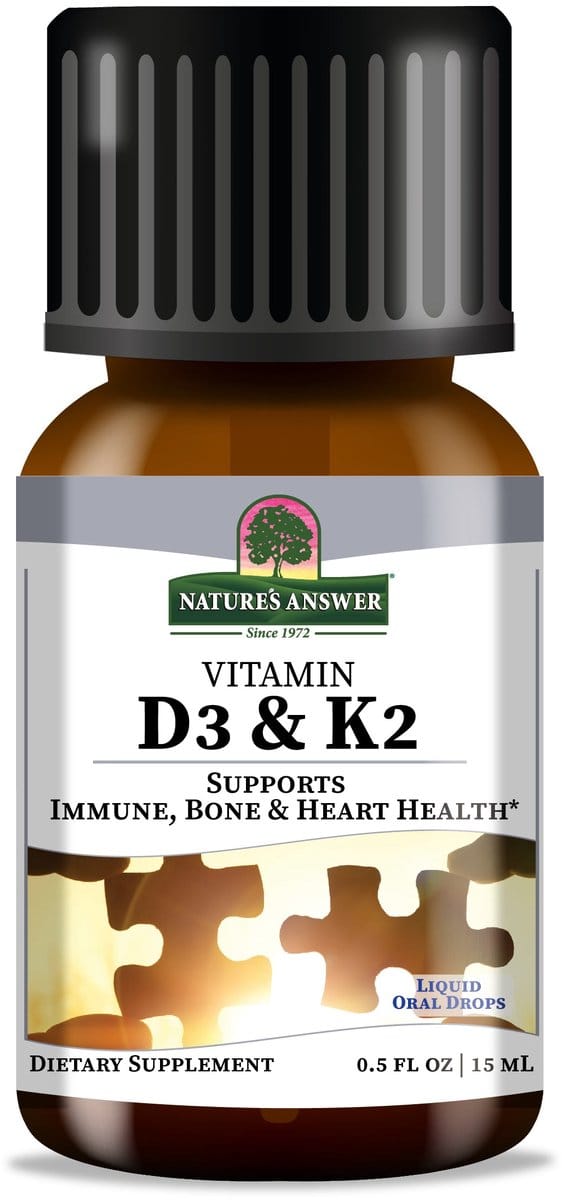 Nature's Answer Vitamine D3 & K2 druppels - 250 doseringen