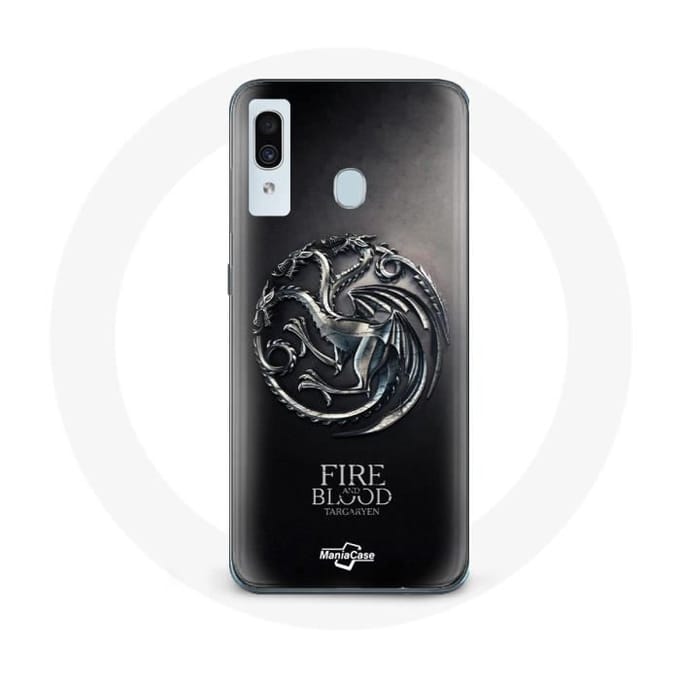 Case voor Samsung Galaxy A20 Game Of Thrones Targaryen van vuur en bloed