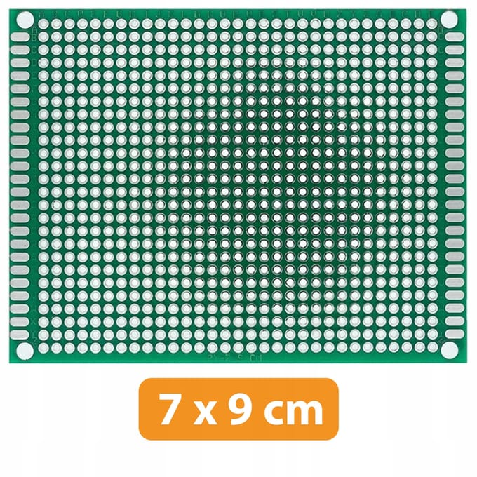 Dubbelzijdig Universeel PCB Prototyping Board 70 x 90 mm (Groen)