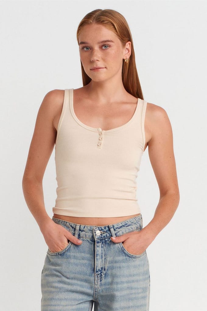 Slim Fit Crop Cami Blouse