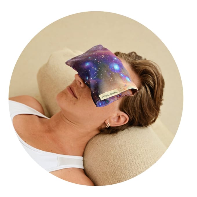 Eyepillow Cosmic rozenkwarts & roos