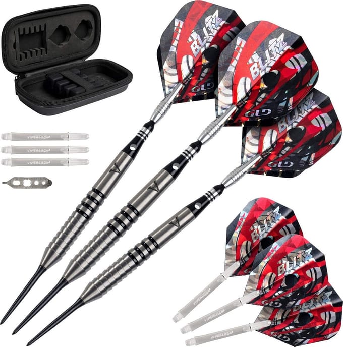 Tungsten Steel Tip Dartpijlen Set 95% met Beschermhoes