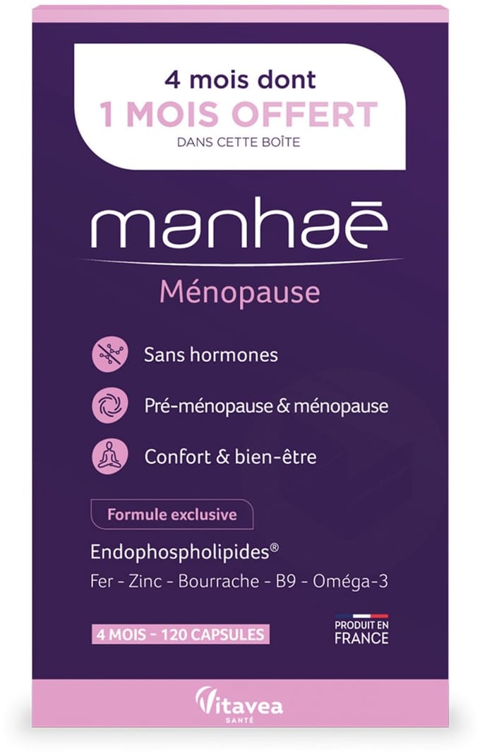 Vitavea Manhaé Menopause 120 Capsules Inclusief 1 Maand Gratis