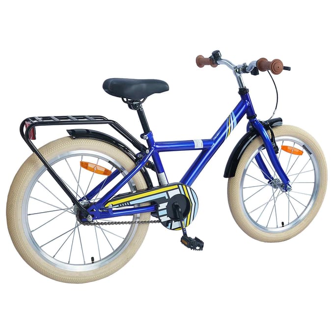 vidaXL - Kinderfiets - 18 - Inch - voor - 5-7 - jaar - oud - Donkerblauw