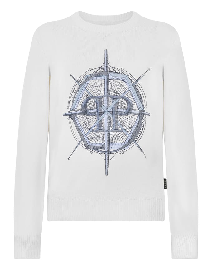 Round Neck Pullover Wind Rose