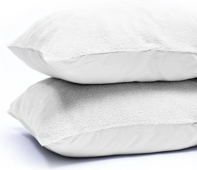 Sleeps Zachte Teddy Kussenslopen Wit 60x70 cm - 2 Stuks - Teddy zacht