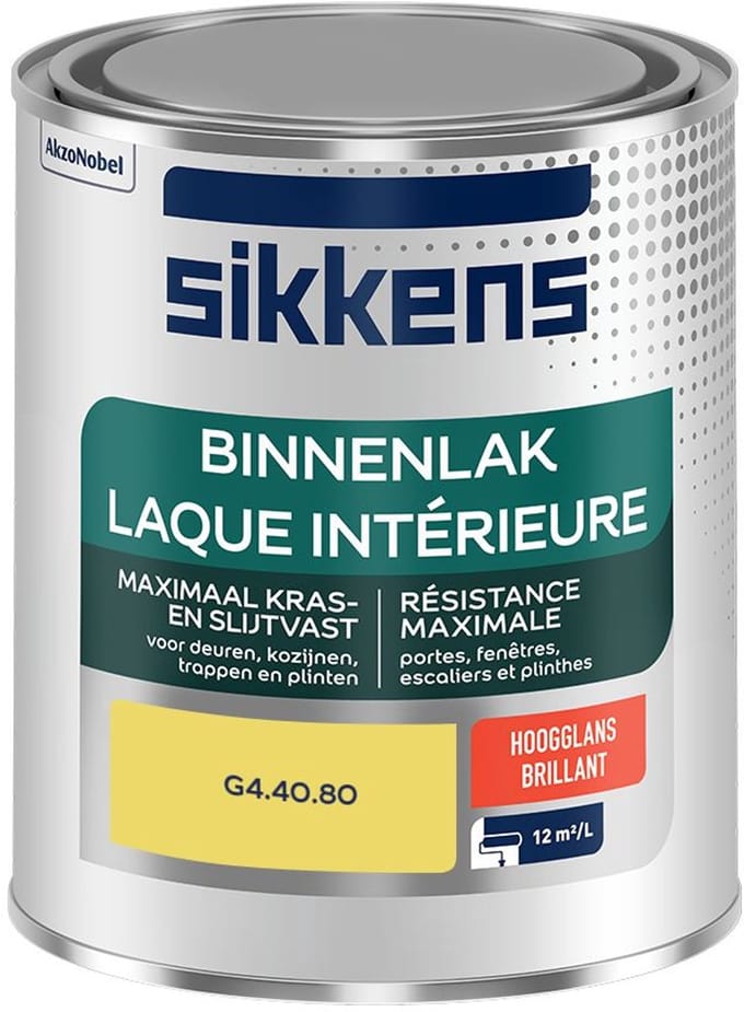 Sikkens - Binnenlak Hoogglans - G4.40.80 - Mengverf - 750 Ml