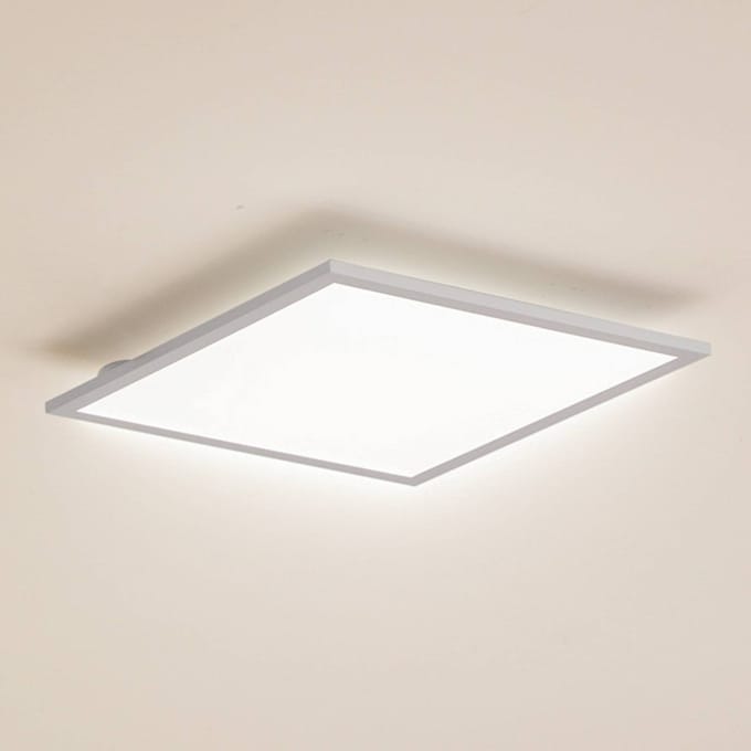 Lindby LED paneel Enhife, wit, 40 x 40 cm, metaal, 4.000 K