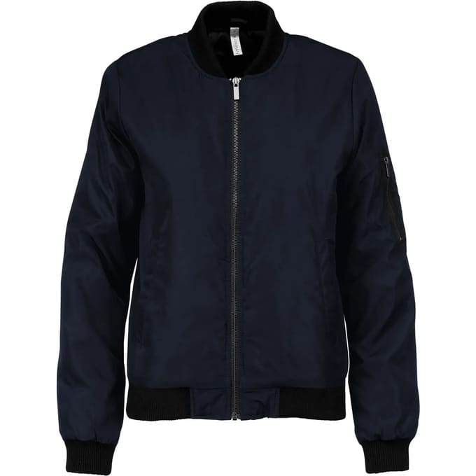 Kariban Dames bomberjack K6123 - Navy - S