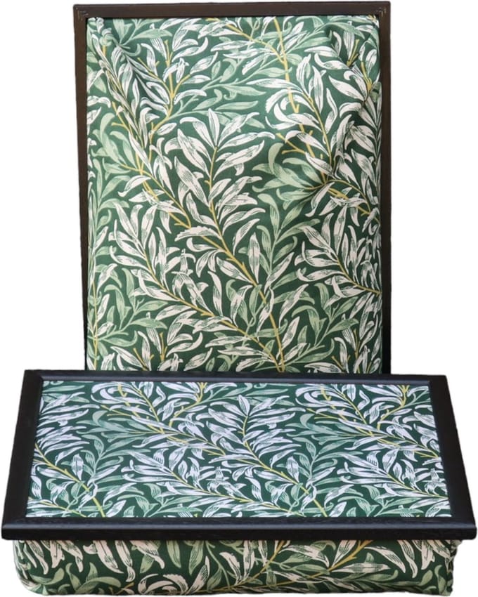 Andrews Laptray, Schoottafel, Schootkussen, Laptoptafel, Dienblad met Kussen Wilgenblad
