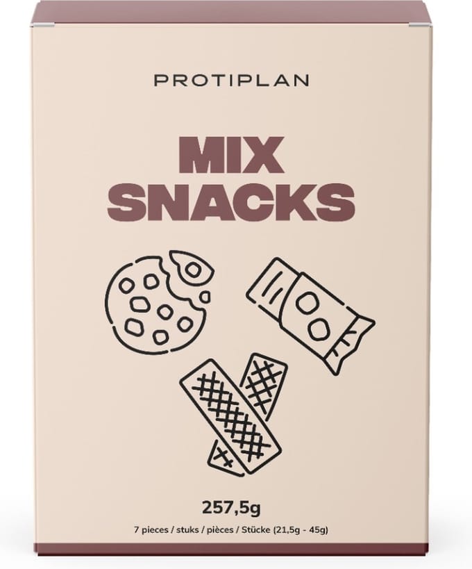 Protiplan - Mix Proteïne Zoete Snacks II - 7 stuks - Proteïne snacks - Low carb - Eiwitrepen