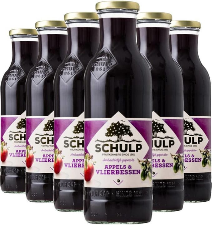 Schulp Appel & Vlierbessensap Ambachtelijk - 6 x 0,75 liter