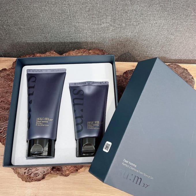 zo:m37 Dear Homme Perfect Cleansing Foam Special Set 160ml+100ml white