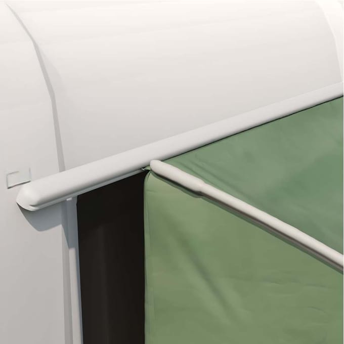 vidaXL - Achterkleptent - Groen - 194 - x - 180 - x - 210 - cm - taft